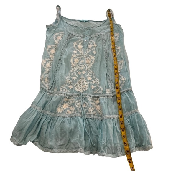 Melissa Odabash Jaz embroidered voile dress or swim cover up M coastal beachy - Picture 7 of 16